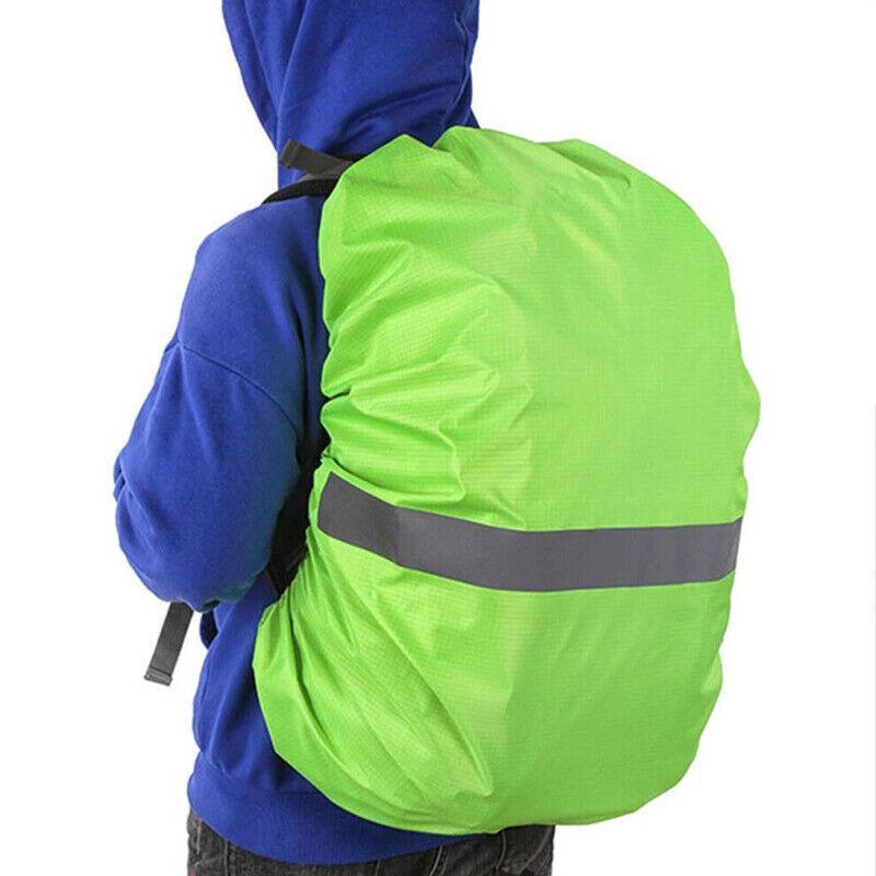 L Size Outdoor Foldable Backpack WaterProof Rain Cover Rucksack Camping Travel - Army Green