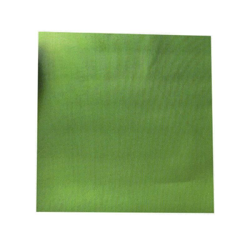 100Pcs Aluminium Foil Chocolate Wrappers 20cm Squares - Green/Embossed