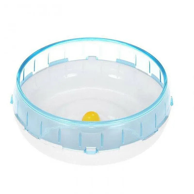 Blue Hamster Guinea Pig Running Disc Cage Accessories Running Round Wheel Pet Toys - 14CM
