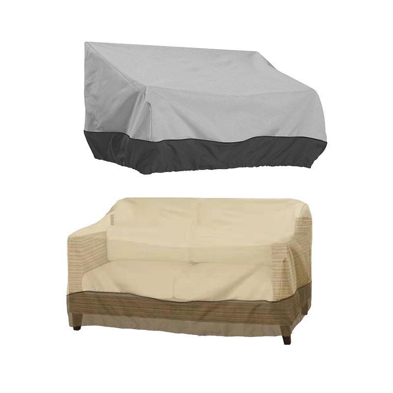 Outdoor Waterproof Patio Chair Cover Lounge Deep Seat Cover Furniture Sofa Cover Grey Black - 193*83*84CM