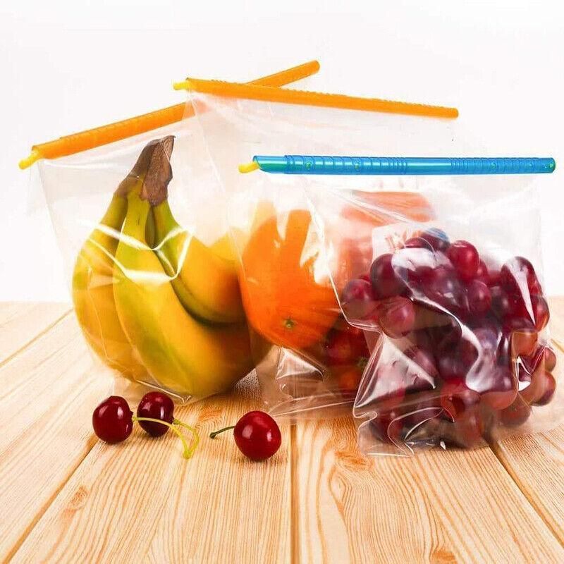 8/16/24PCS Kitchen Sealing Sticks Reusable Clips Bag Sealer Lock Rod Bags Sealer - 8PCS