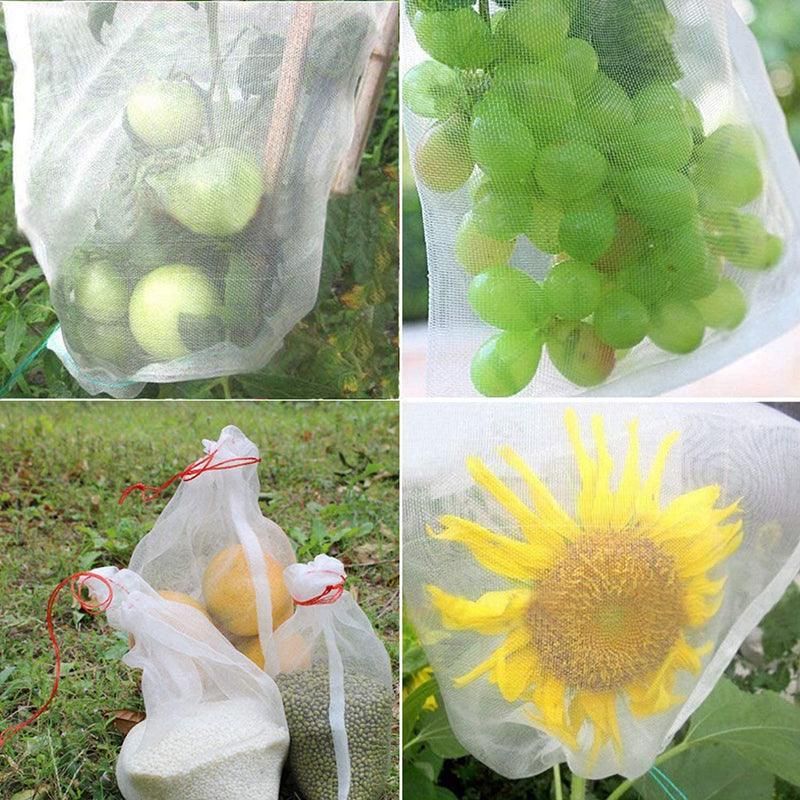 50X Fruit Net Bags Agriculture Garden Vegetable Protection Mesh Insect Proof - 10*15 (50 PCS)
