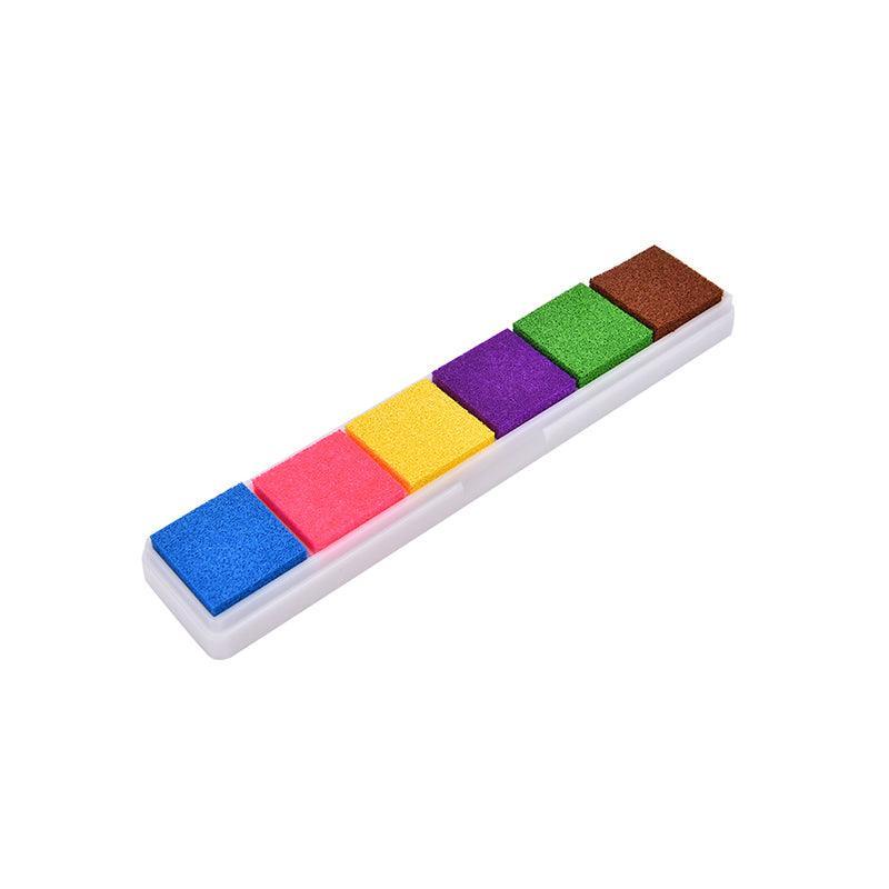 Gradient Color Ink Pad Inkpad Rubber Stamp Water Based Diy Finger Print 10 Colours - C3