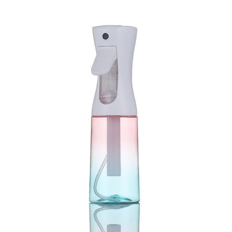 300ml Continuous Spray Bottle Ultra Fine Mist Dispenser Sanitizer Salon - White&Transparents