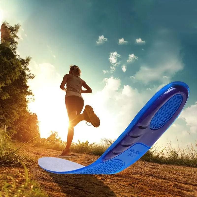 Comfort Gel Insoles with Arch Support for Flat Feet and Everyday Footwear - 1 Pair 35-38(24.5CM)
