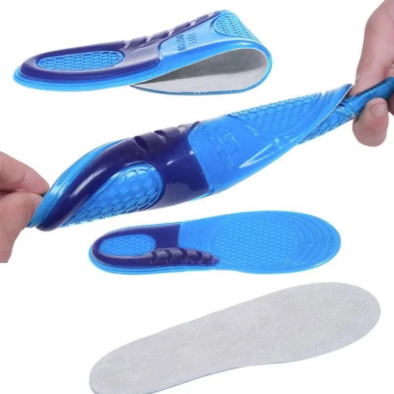 Comfort Gel Insoles with Arch Support for Flat Feet and Everyday Footwear - 1 Pair 35-38(24.5CM)