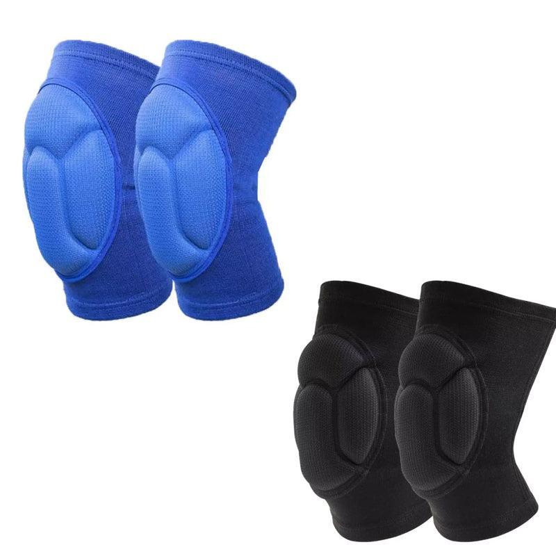 Aolikes Knee Pad Crashproof Antislip Brace Leg Sleeve Guard Protector Support - Blue*1 Pair