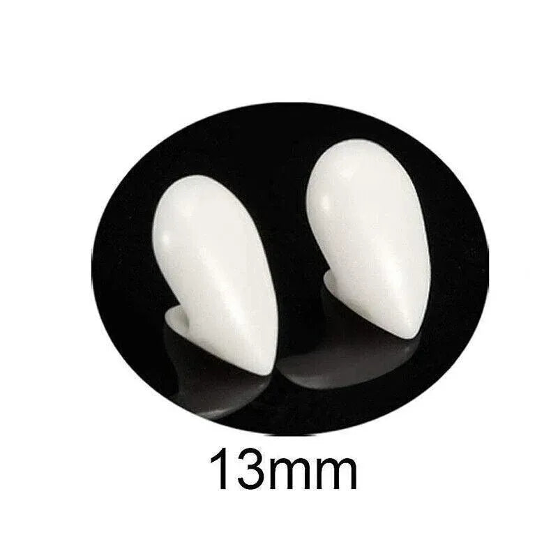 Cosplay Vampire Fangs Fake Teeth for Halloween Costume Party Dress Up 2PCS Prop Set - 17mm-1Piar