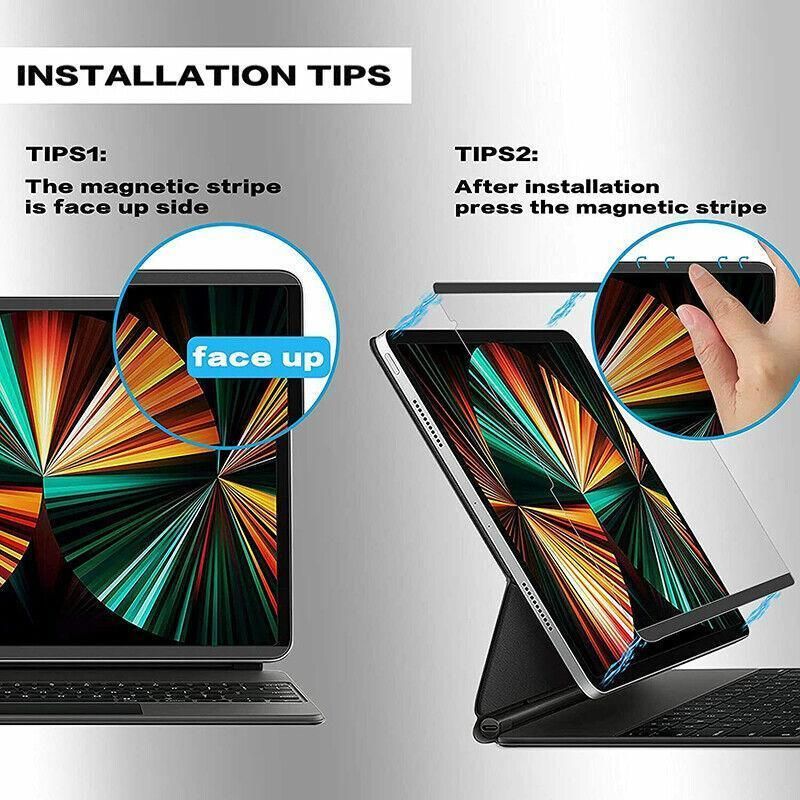 Magnetic Paper Film Like Screen Protector For Ipad Pro11 Mini Air 4 9.7 10.2 - iPad Air 1 /2,iPad 5/6/2017/2018/Pro( 9.7")