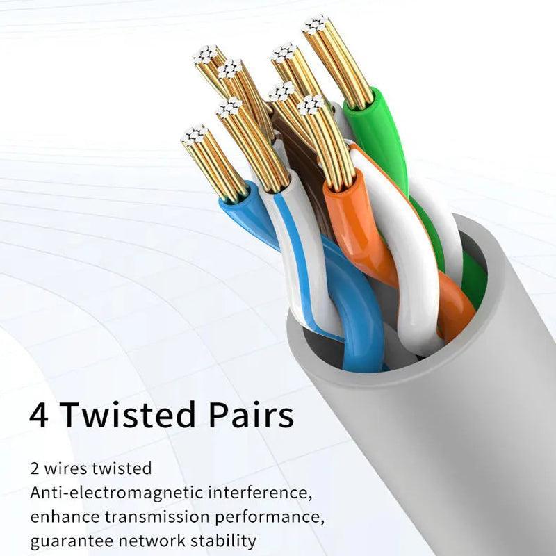 Jasoz Cat5E Ethernet Network Cable Lan Router Internet Patch 1 2 3 5 10 15 20M - 10 m