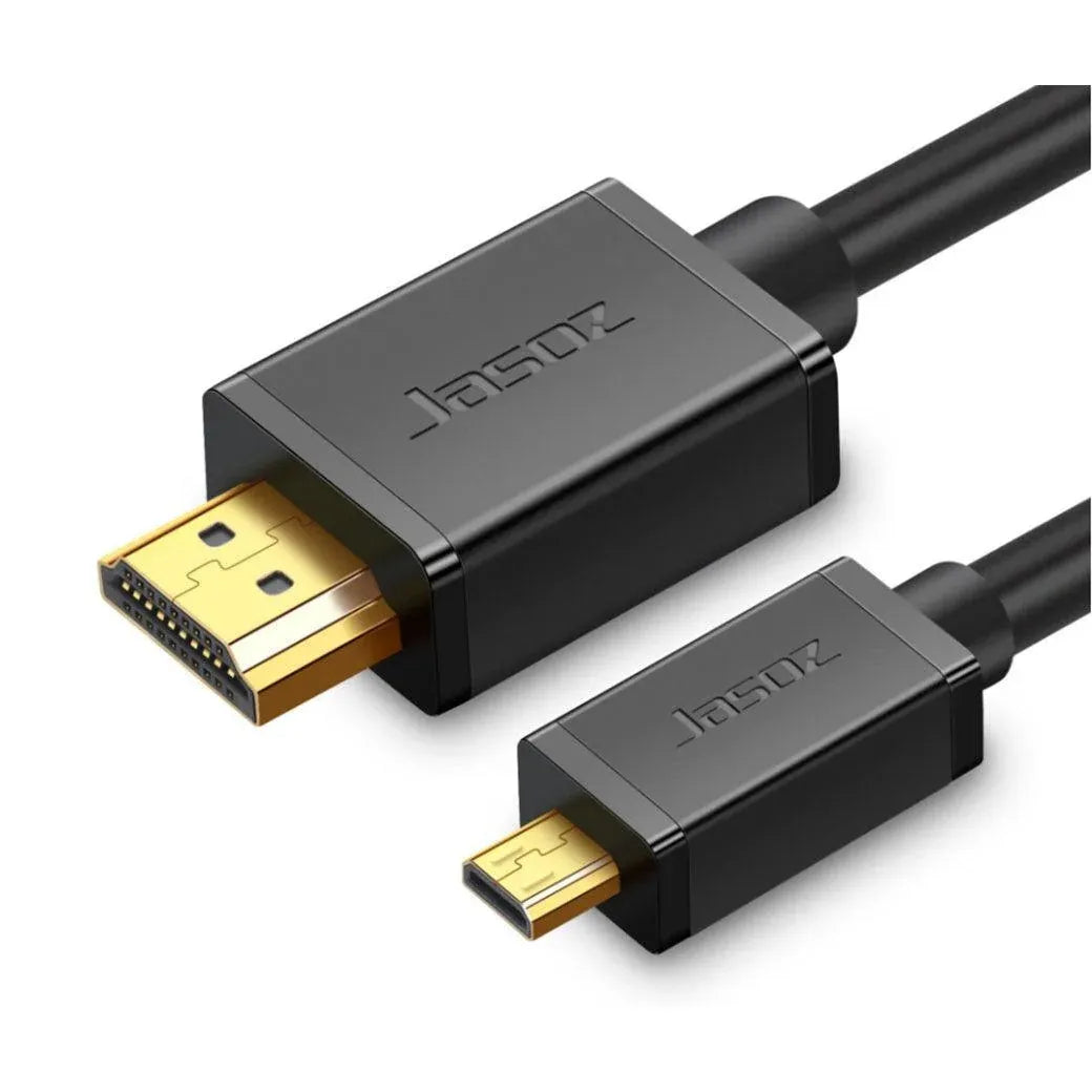 Micro HDMI to HDMI Cable Type D Male Jasoz Gold Plated Full HD 1080P Digital - 1 m