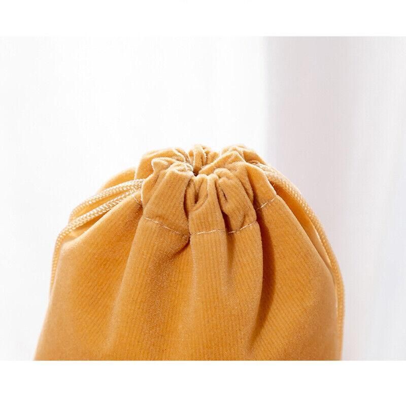 50X Small Velvet Cloth Drawstring Bags Gift Bag Jewelry Ring Pouch Earring Favor 9x12 - Blue