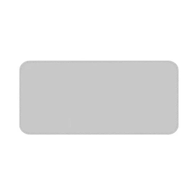 Large Leather Mouse Pad 80x40cm Desk Mat Gaming Extended Waterproof Anti Slip - Grey