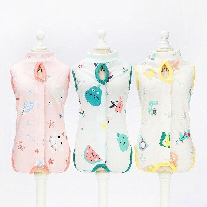 Pet Cat Postoperative Recovery Suit Pet Surgery Clothing Sterilization Weaning Pink - S( Bust: 33cm Length: 21cm)