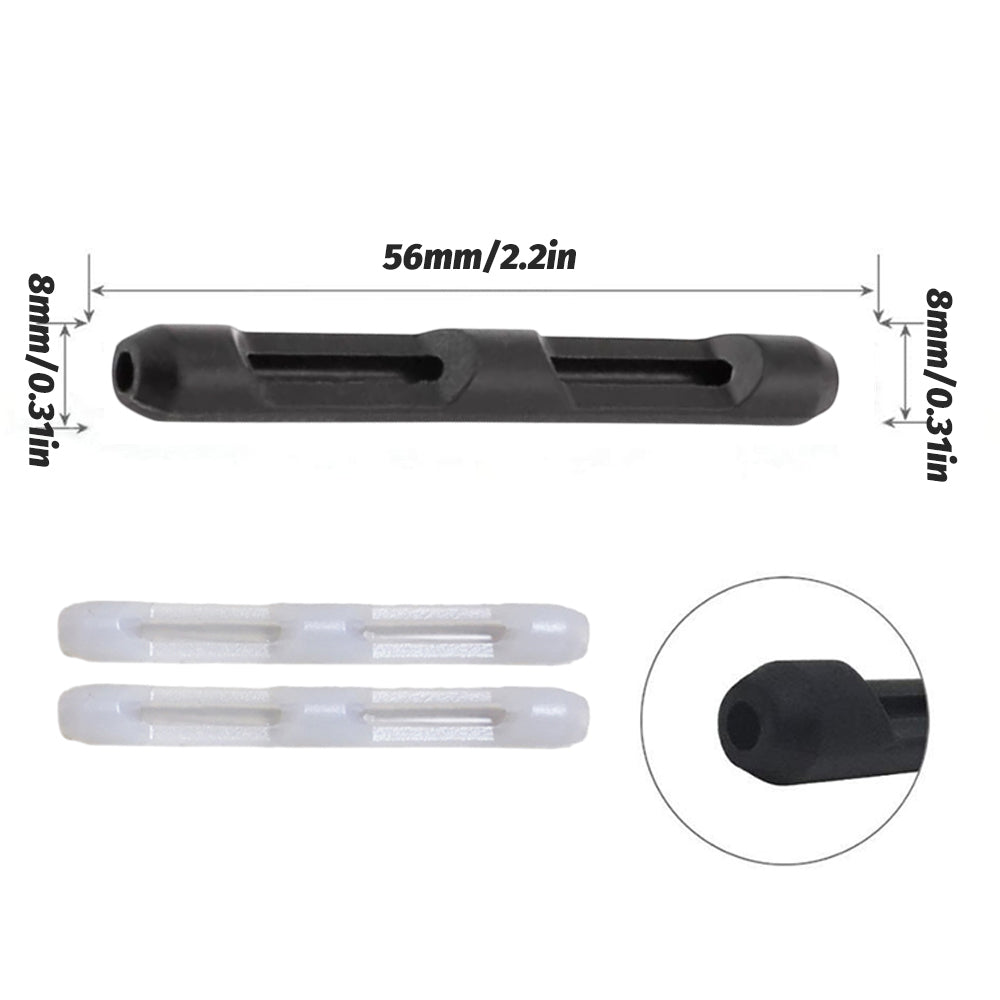 Silicone Eyeglasses Temple Hook Anti Slip Ear Grip Tips Holder for Glasses Spectacles - Transparent 1pair