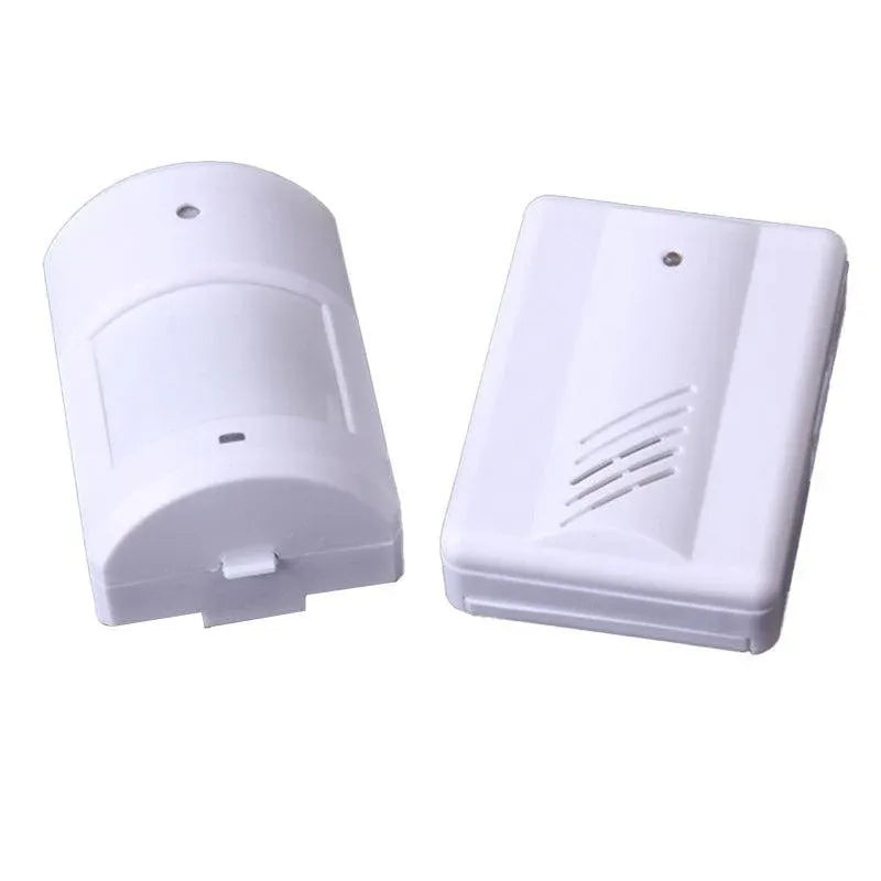 Restaurant Shop Door Entry Wireless Pir Motion Sensor Door Chime Door Bell Alarm - 2 Receivers+1 Sensor