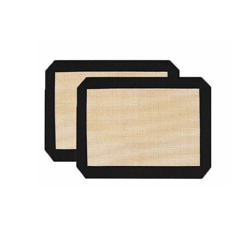 Silicone Baking Mat Non Stick Reusable Sheet for Pastry Dough Cookie Oven Bakeware - Red 2PCS(2*60X40CM)