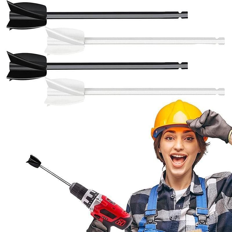 Epoxy Mixer Attachment For Drill Reusable Paint And Resin Mixer Paddles Tool - 2PCS
