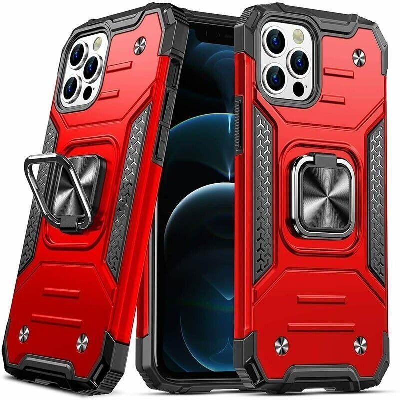 Shockproof Ring Case For iPhone 14 Plus Blue/Black/Red - Blue