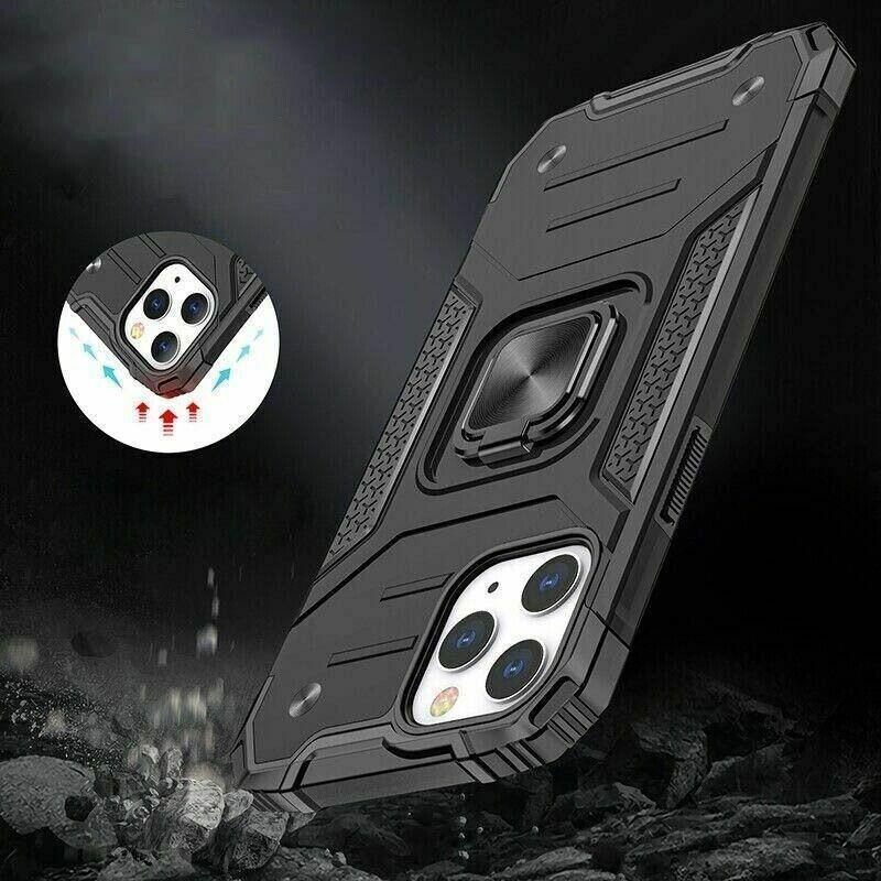 Shockproof Ring Case For iPhone 14 Plus Blue/Black/Red - Blue