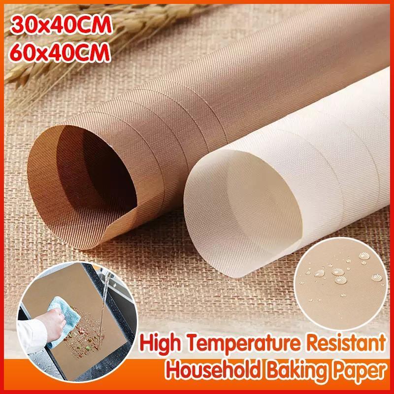 High Temperature Resistant Household Baking Paper Baking Sheet Cloth Non-Stick - Brown 40*60CM