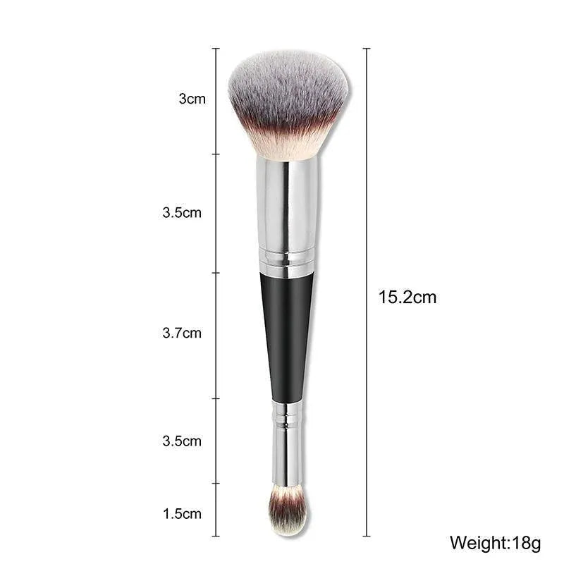 Double Ended Makeup Brush Liquid Foundation Powder Eyeshadow Cosmetic Brush Tool