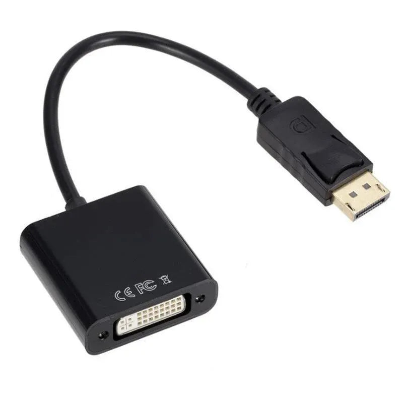 DisplayPort to DVI Adapter Cable 1080P DP Male to DVI Female Converter 20cm