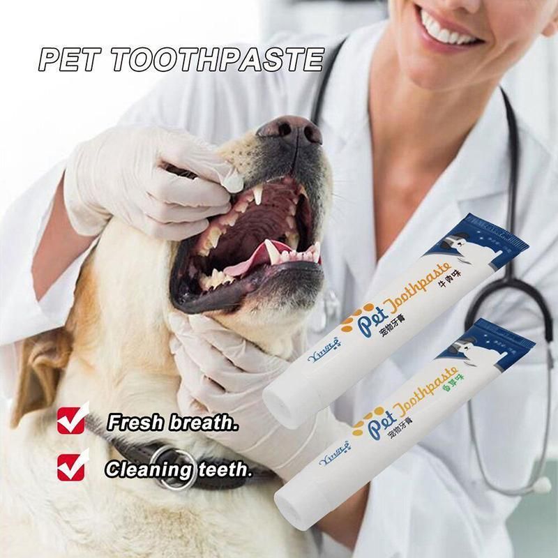 Vanilla-Flavored Edible Toothpaste for Dogs - Oral Care & Fresh Breath