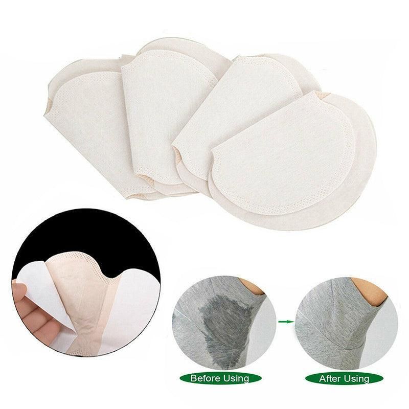 40Pcs Underarm Armpit Sweat Pads Stickers Summer Shield Guard Absorbing White Au
