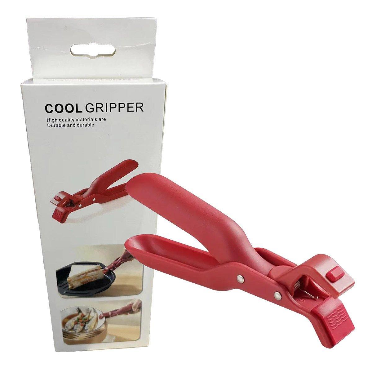 2PCS Anti Slip Silicone Heat Resistant Plate Bowl Clip Holder Kitchen Tool - Red