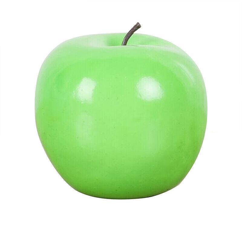 10 X Artificial Green or Red Apples for Home Party Wedding and Shop Decor - Green