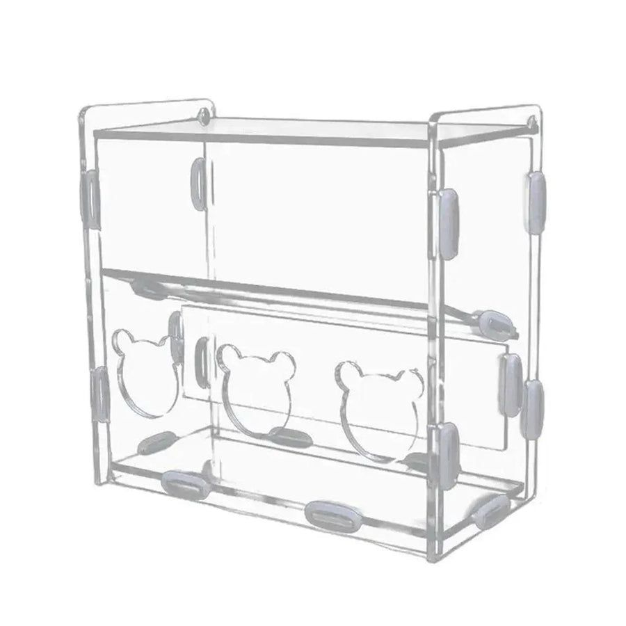 Automatic Acrylic Chicken Feeder Rutin Pet Supplies for Poultry Feeding System - 3 Holes