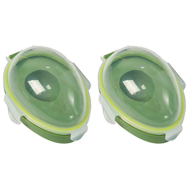 2pcs Kitchen Avocado Storage Box with Clear Lid Avocado Cooler Freshness Keeper