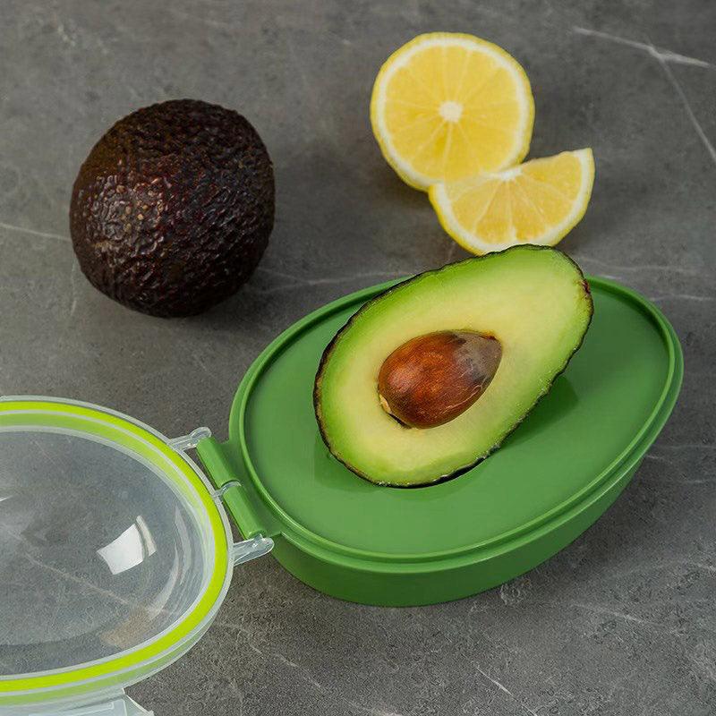 2pcs Kitchen Avocado Storage Box with Clear Lid Avocado Cooler Freshness Keeper