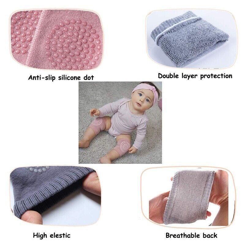 Crawling Knee Pads Protective Cushion Protector Legs Warmer - Dark Grey