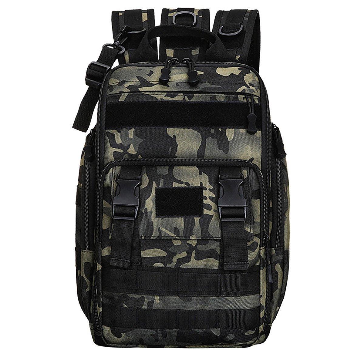 Fishing Tackle Backpack Storage Bag Shoulder Fishing Gear Bags Outdoor Backpack - Black