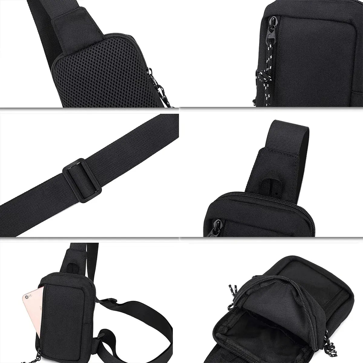 Mini Chest Bag Crossbody Bag Oxford Fabric Material Daily Casual Shopping Travel
