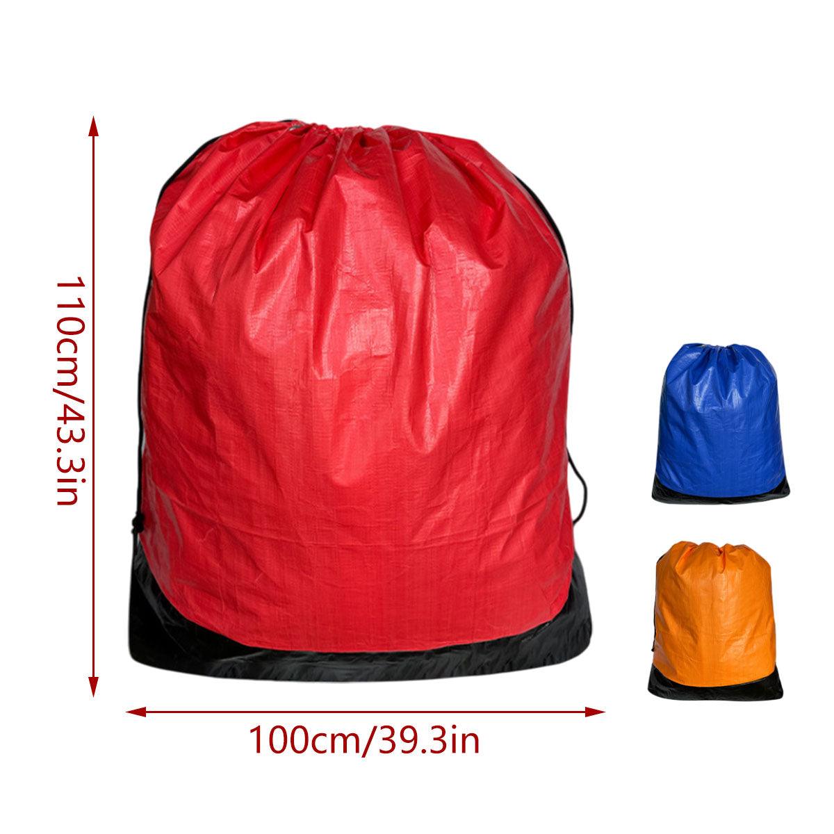 Waterproof Drawstring Moving Bag Large Packing Transfer Bag for Travel Storag - Orange