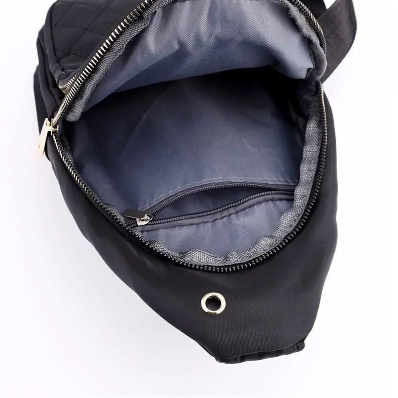 Chest Bag Crossbody Sports Bag Simple Casual Crossbody Bag for Travel Outdoor - Pink