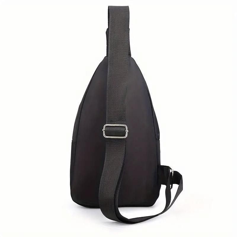 Chest Bag Crossbody Sports Bag Simple Casual Crossbody Bag for Travel Outdoor - Pink