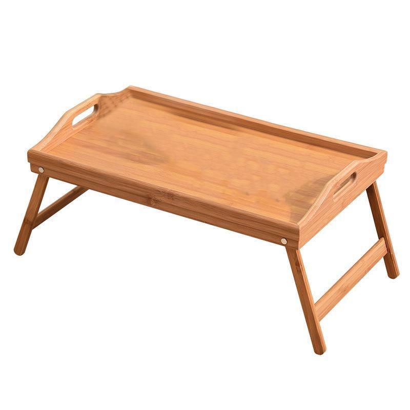 Wooden Bamboo Folding Tray Bamboo Fold Up Lap Tray Tea Coffee Table Breakfast