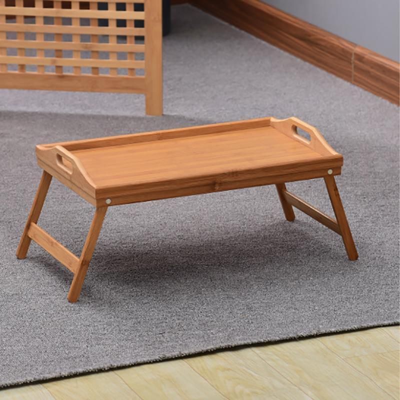 Wooden Bamboo Folding Tray Bamboo Fold Up Lap Tray Tea Coffee Table Breakfast