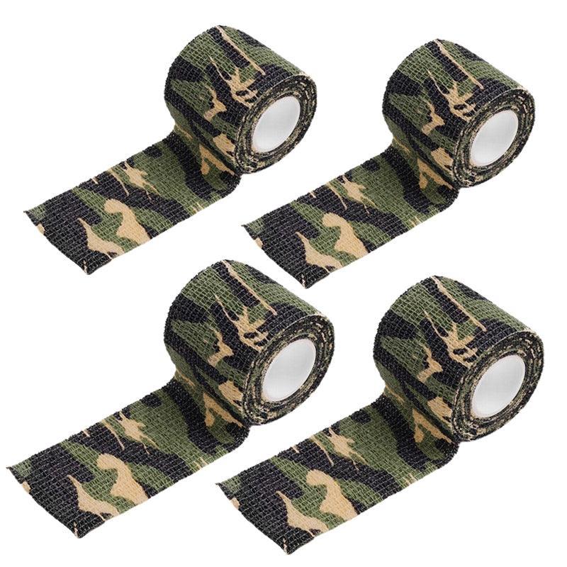 4 Roll Tape Army Camo Wrap Rifle Gun Shooting Hunting Camouflage Stealth Webbing - ACU Camouflage