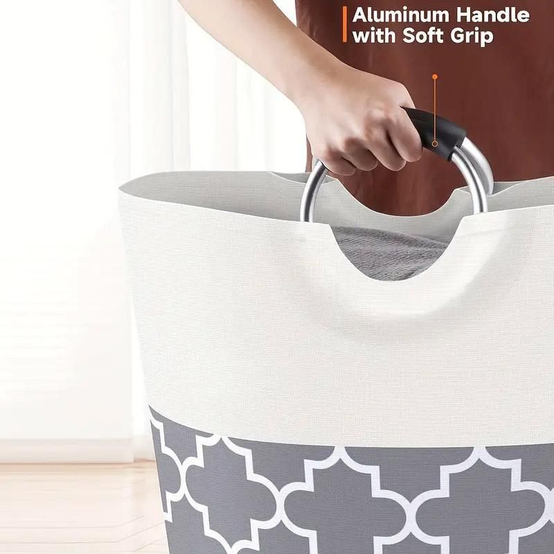 82L Large Capacity Laundry Basket for Dirty Clothes Toy Storage and Organizing - Black
