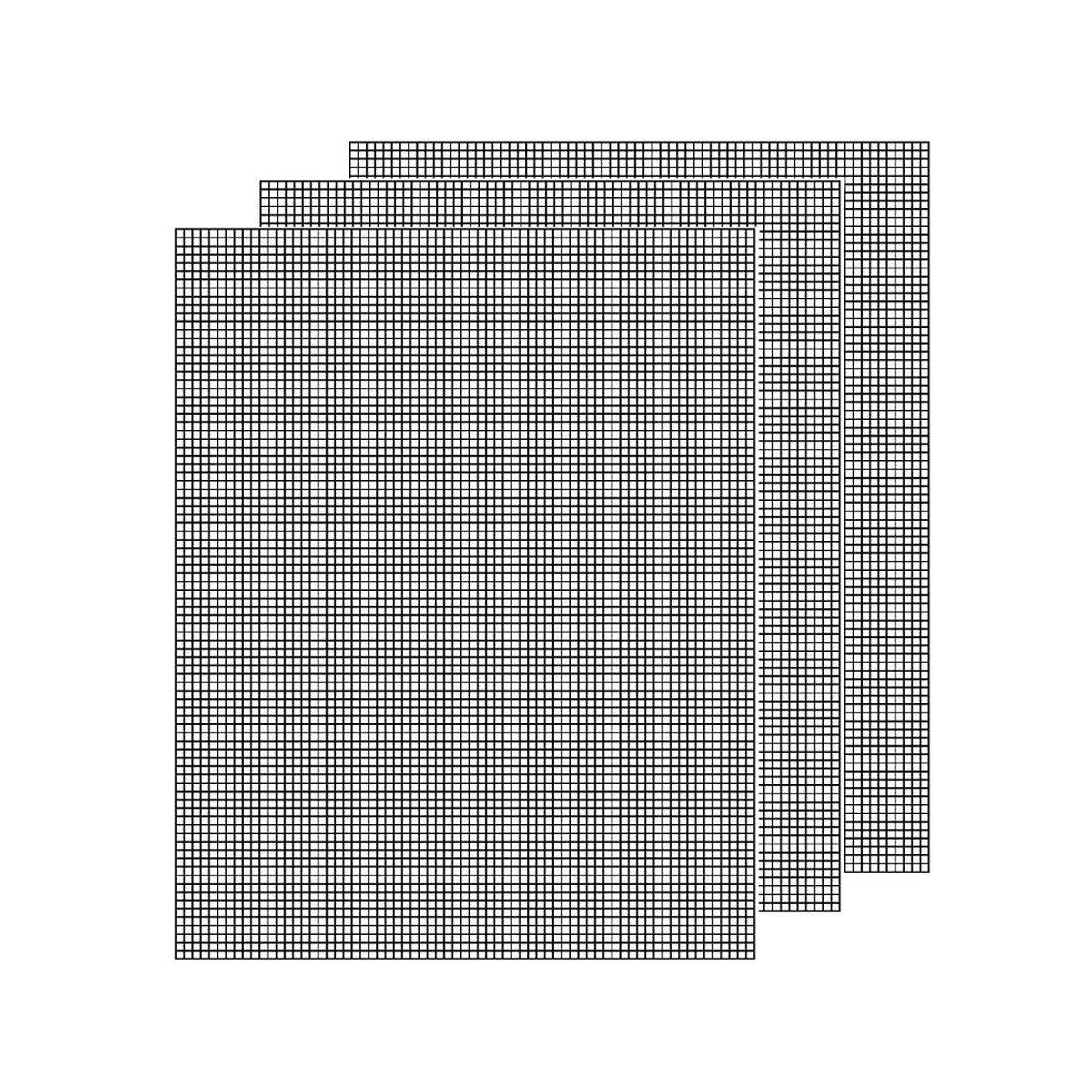 3/6/10PCS Non-Stick BBQ Grill Mat Mesh Liner Cooking Barbecue Sheet Baking Pad - 42X36cm-6PCS