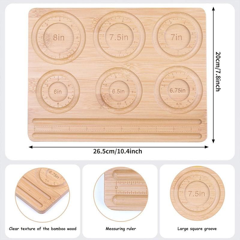 Wooden Beading Plate DIY Bead Design Plate String Crafting Bead Finishing Tool