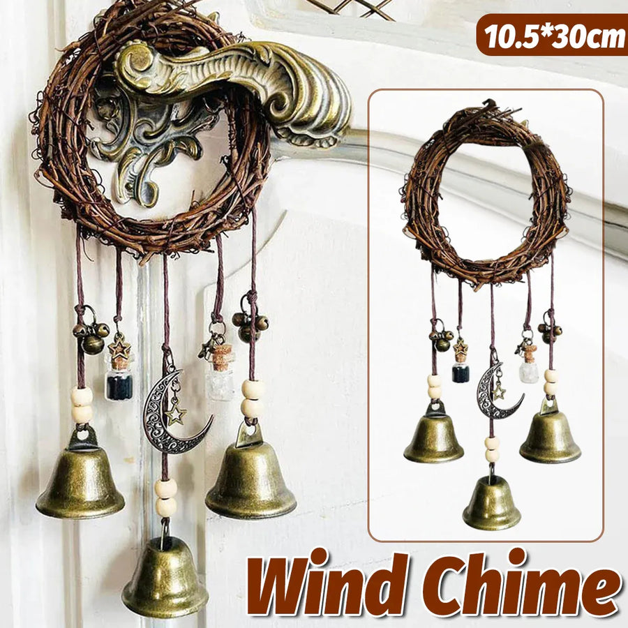 Wall Hanging Bohemian Door Handle Decoration Witch Bells for Home Festival Decor