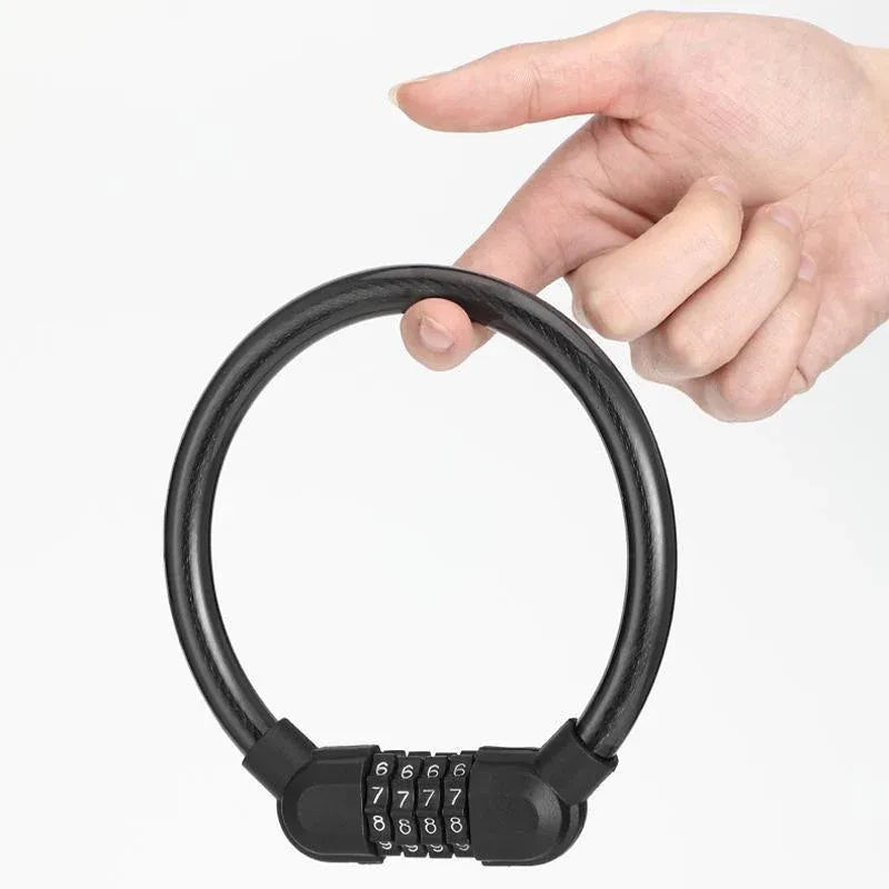4 Digit Combination Bike Cable Lock Anti Theft for Bicycle Scooter