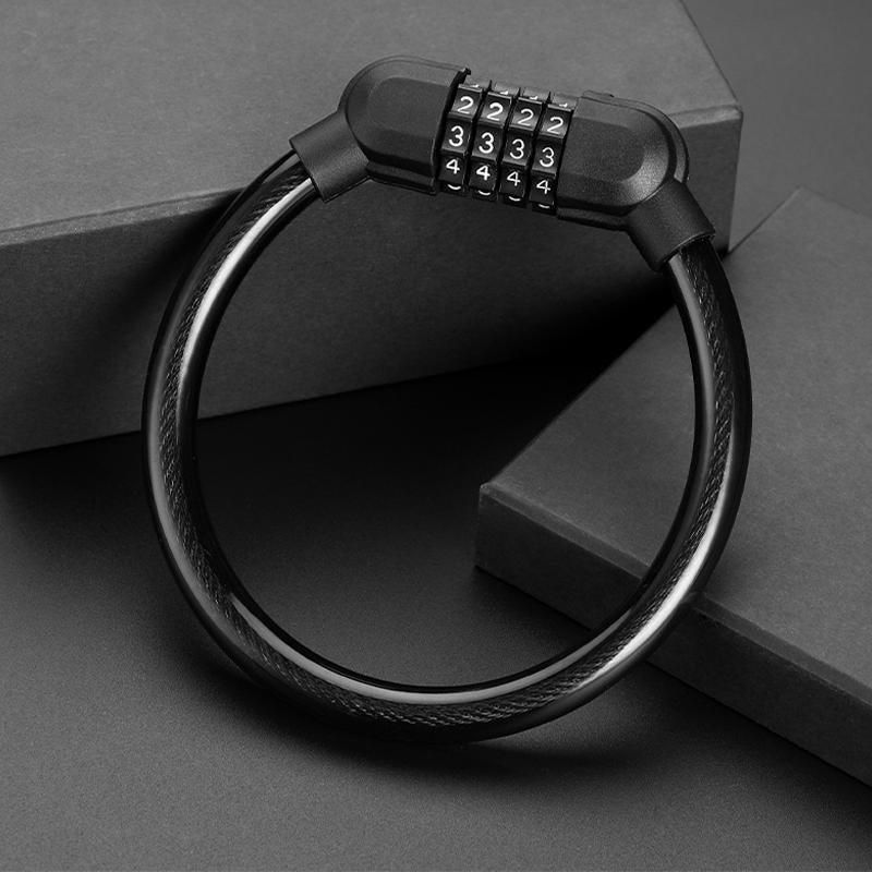 4 Digit Combination Bike Cable Lock Anti Theft for Bicycle Scooter