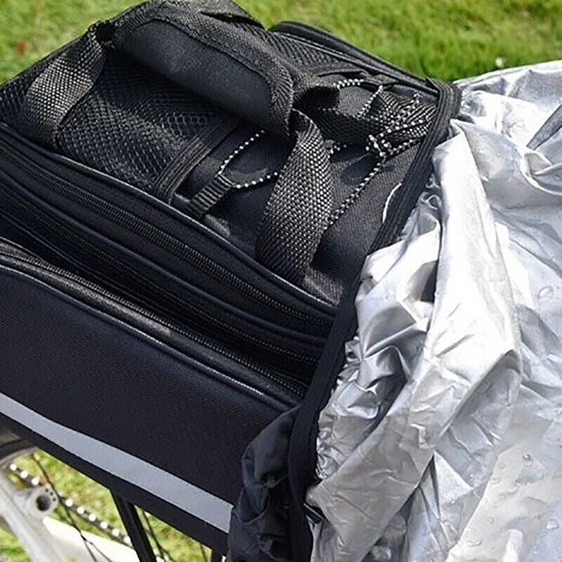 Rear Bike Rack Trunk Bag MTB Bicycle Tail Carrier Pannier with Reflective Strip